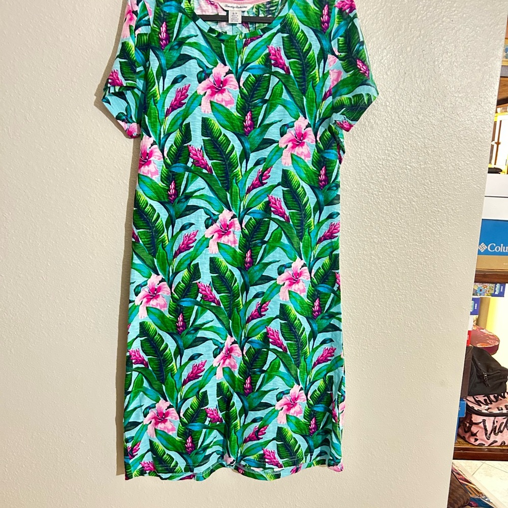 Tommy Bahama women Tulum Blooms Tambour Dress sise small